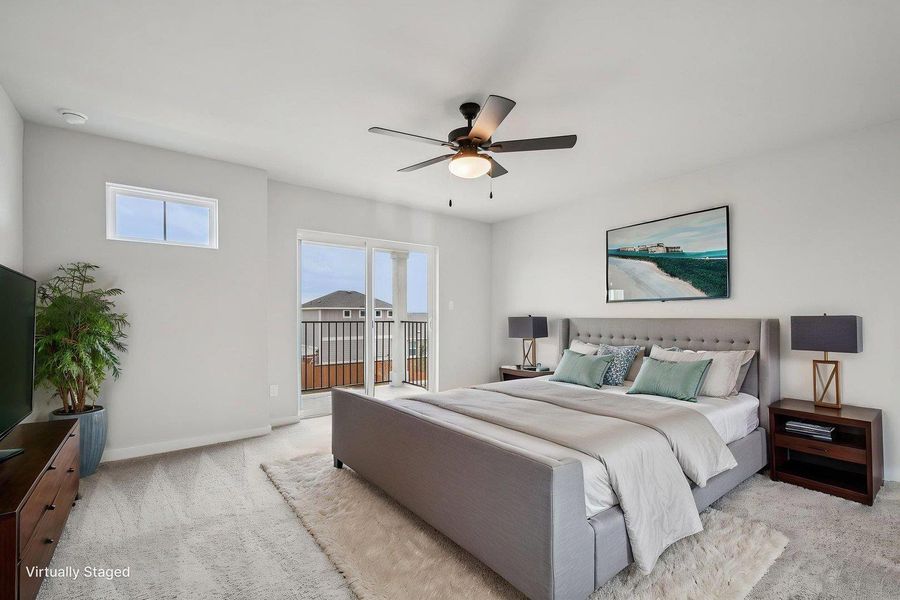 Furnished interior view inside a new home in Avery Centre, Round Rock (Image 9).