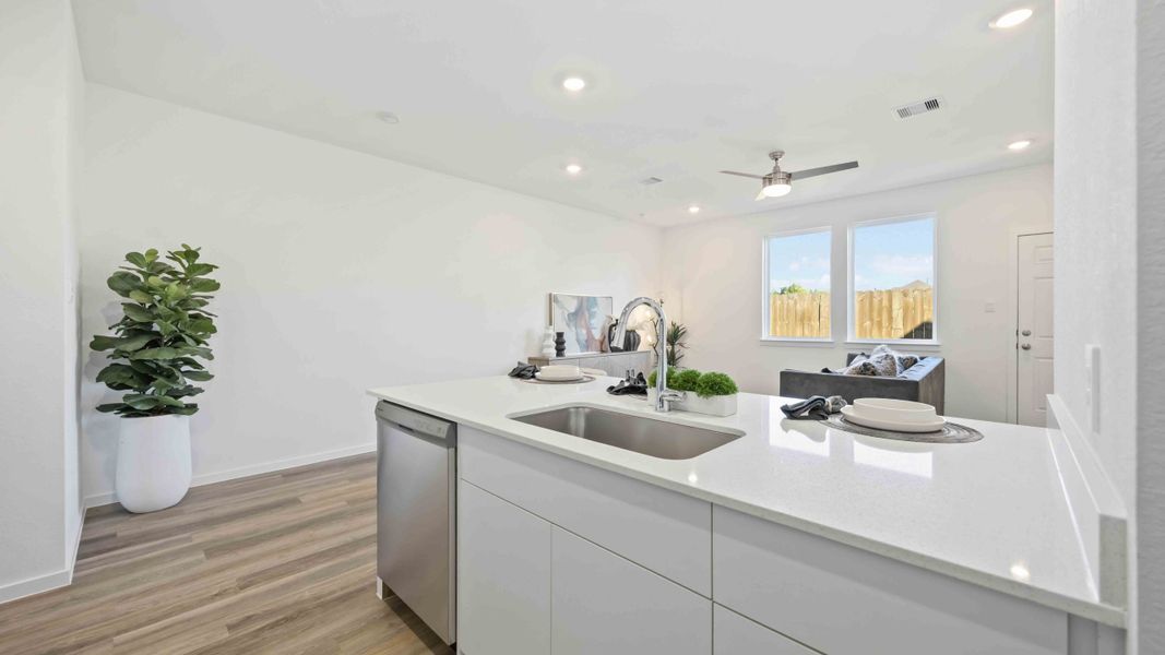 Furnished interior view inside a new home in Mansfield Estates, Houston (Image 5).