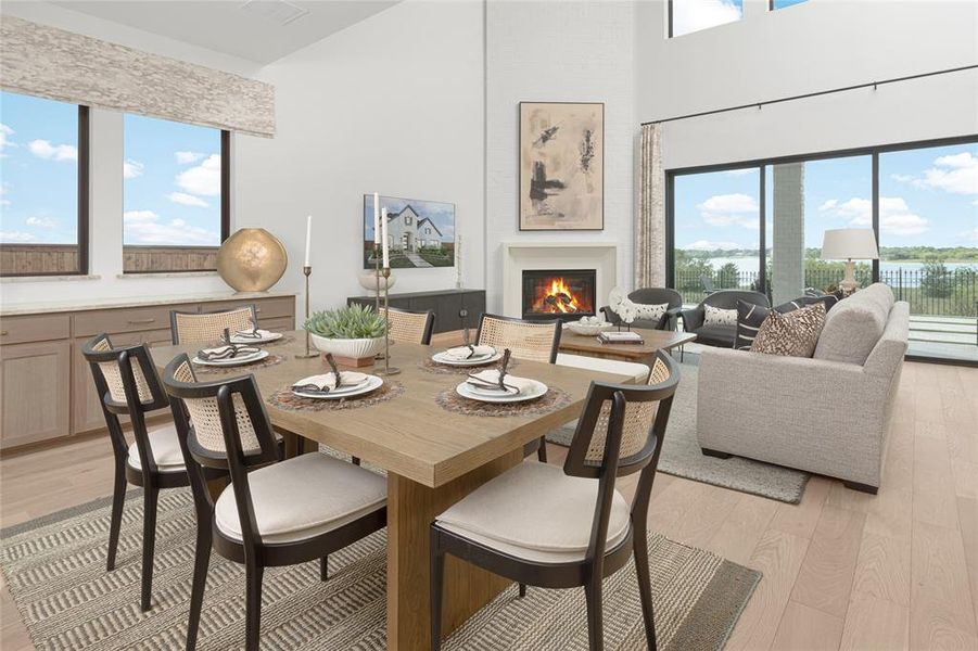 Furnished interior view inside a new home in The Tribute 50', The Colony (Image 16).