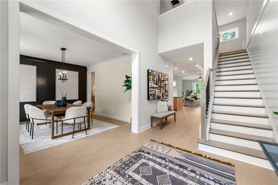 Furnished interior view inside a new home in , Canton (Image 9).