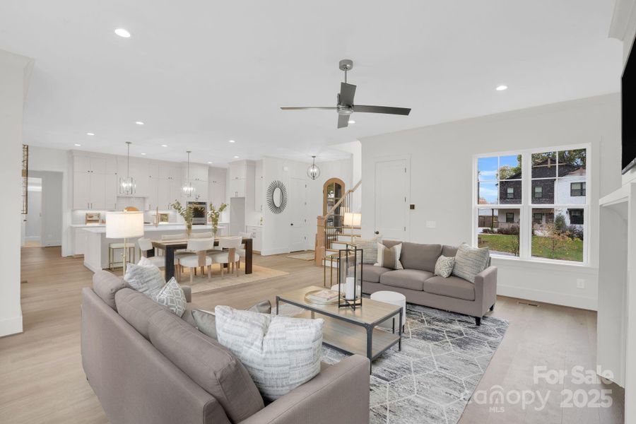 Furnished interior view inside a new home in , Charlotte (Image 21).