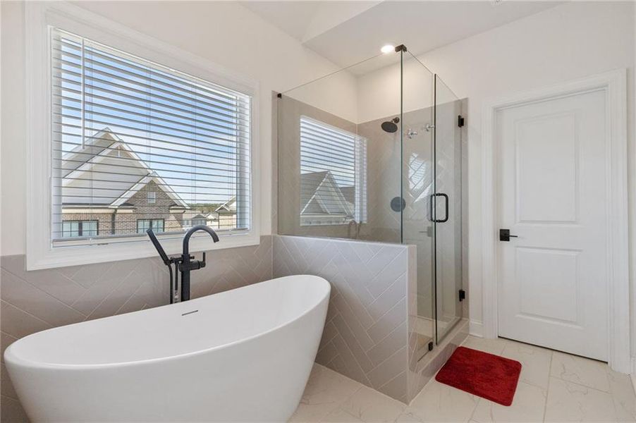 Furnished interior view inside a new home in , Peachtree Corners (Image 9). Furnished interior view inside a new home in , Peachtree Corners (Image 9).