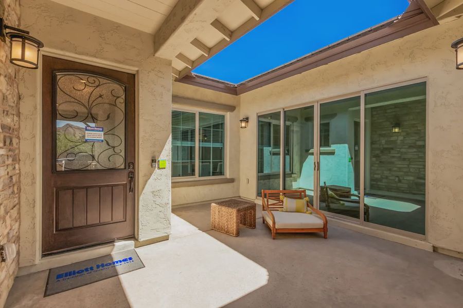 Exterior details and patio area of a home in Bellero Estates, Queen Creek (Image 3).