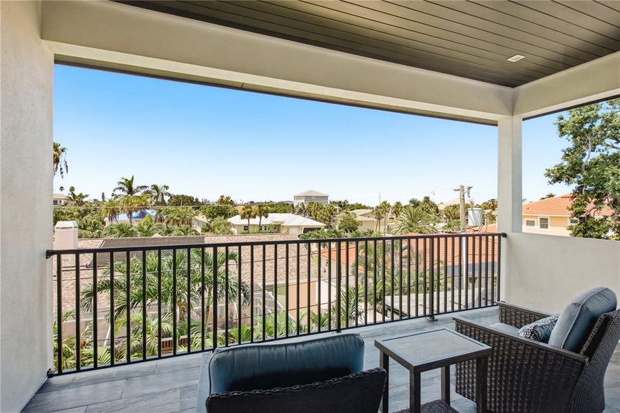 Exterior details and patio area of a home in , Belleair Beach (Image 41).