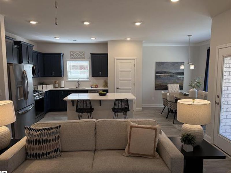 Furnished interior view inside a new home in Bracken Woods, Piedmont (Image 9).