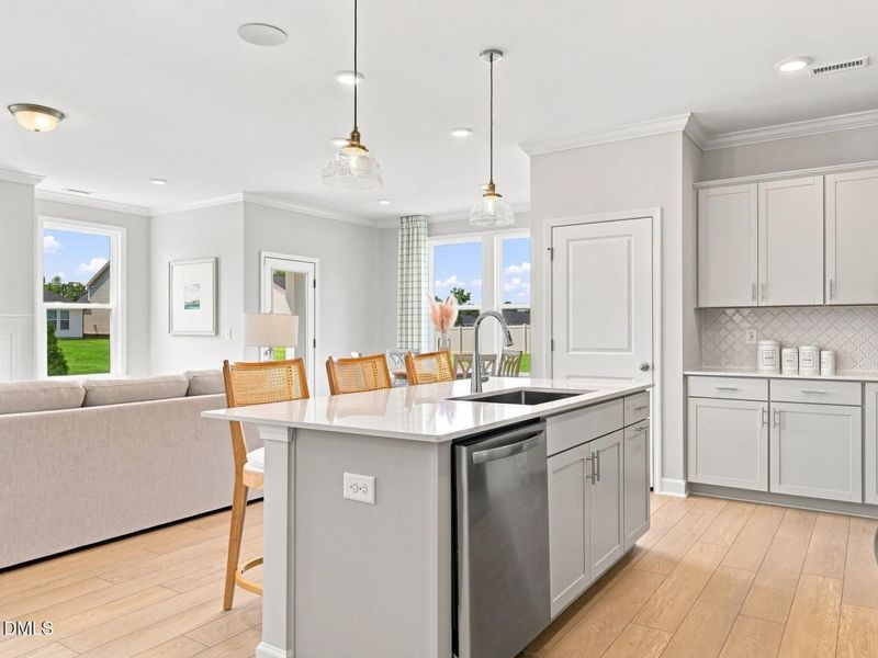 Furnished interior view inside a new home in Woodland Crossing, Zebulon (Image 14).