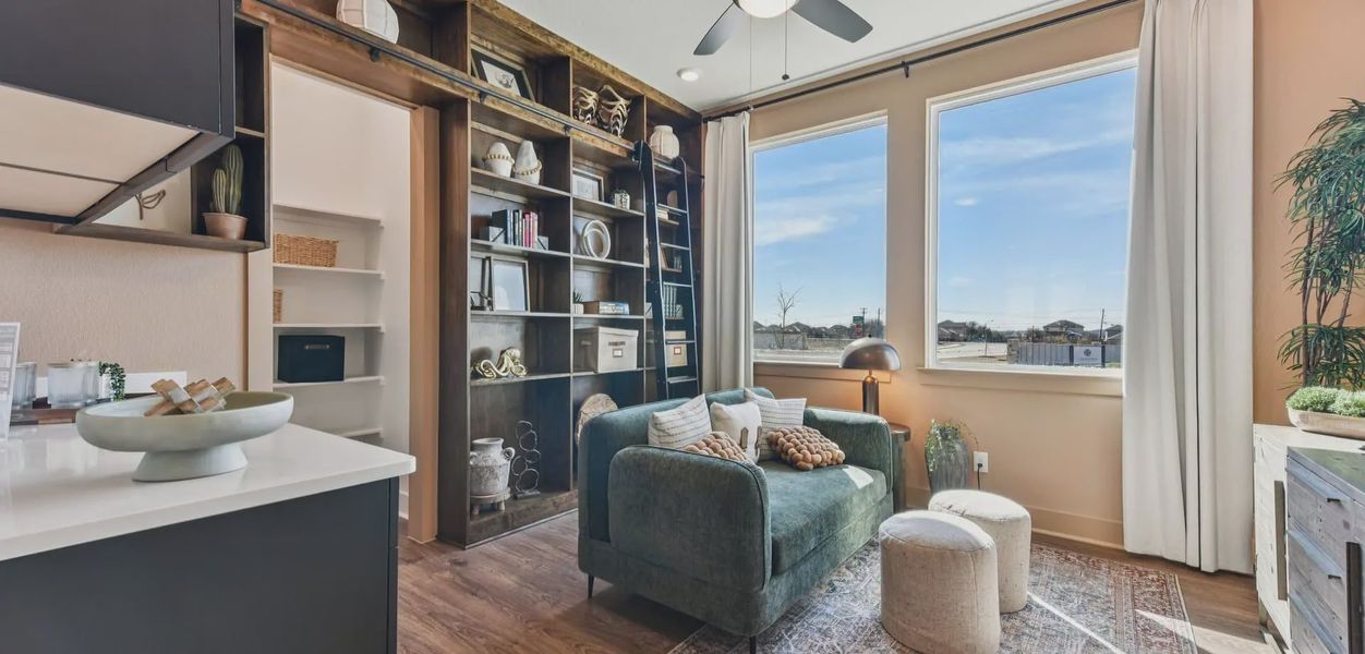 Representative furnished interior of a home built from the Silas by Chesmar Homes in The Grove at Blackhawk, Pflugerville (Image 5).