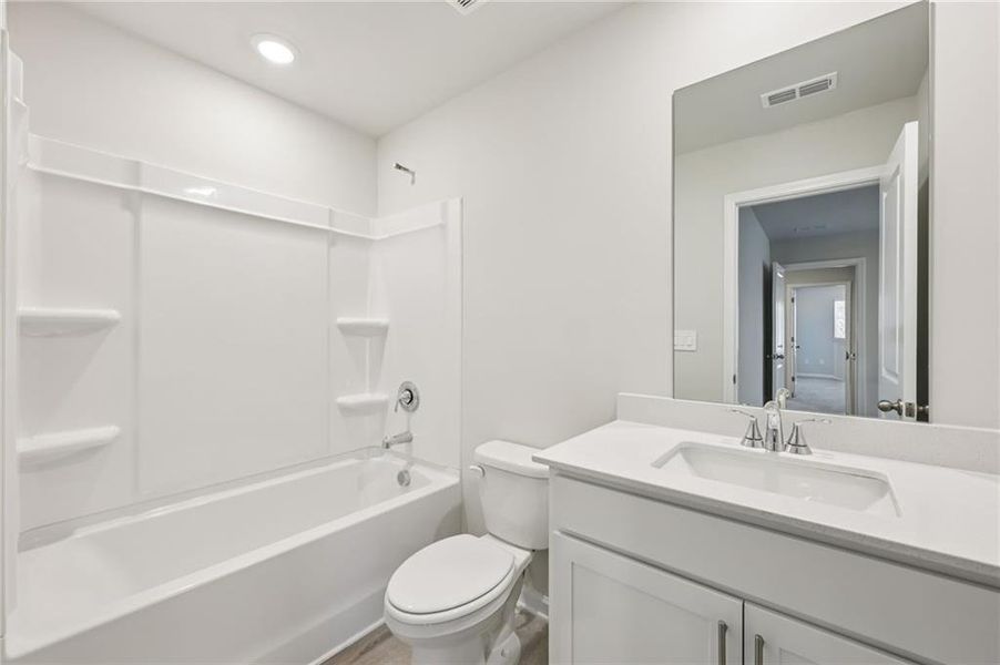 Furnished interior view inside a new home in Parkside at Grayson, Grayson (Image 17).