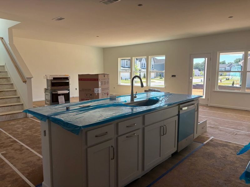 In-progress construction of a new home in Crescent Mills, Wilson's Mills, NC (Image 15).