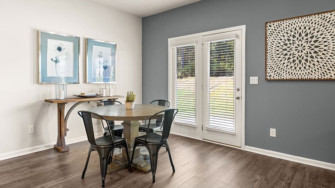 Representative furnished interior of a home built from the Elle by D.R. Horton in Highland Hills, Graniteville (Image 14). Representative furnished interior of a home built from the Elle by D.R. Horton in Highland Hills, Graniteville (Image 14).