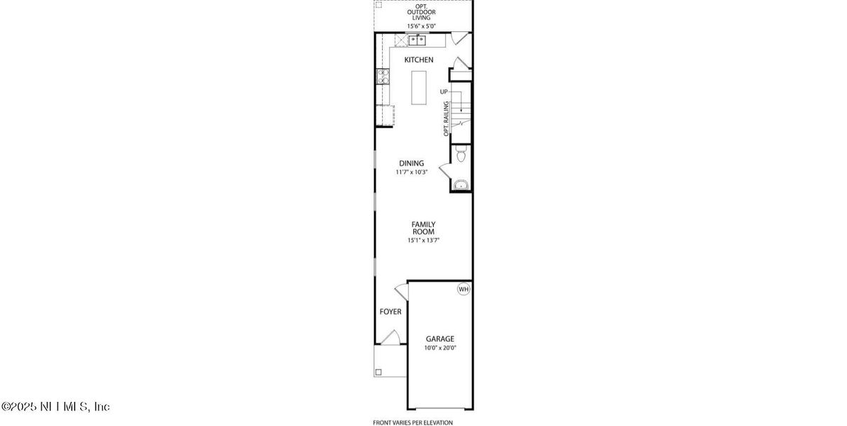 2D floor plan layout of this home in Baxley Villas, Middleburg, FL (Image 3).