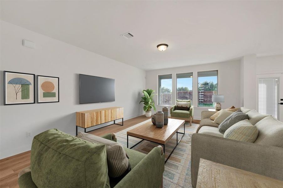 Furnished interior view inside a new home in Solterra - Garden Series, Mesquite (Image 6).