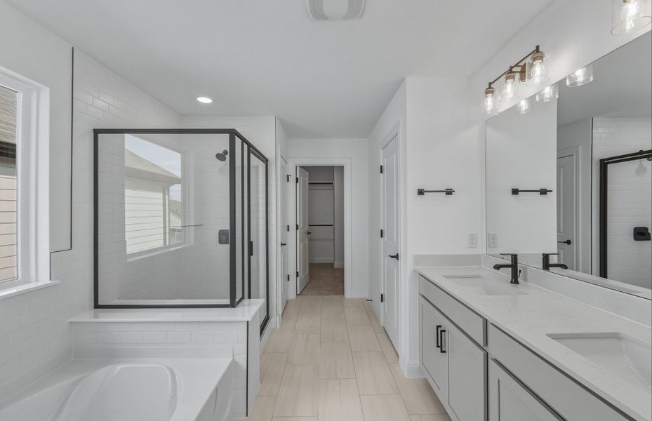 Furnished interior view inside a new home in Horizon Lake, Leander (Image 5).