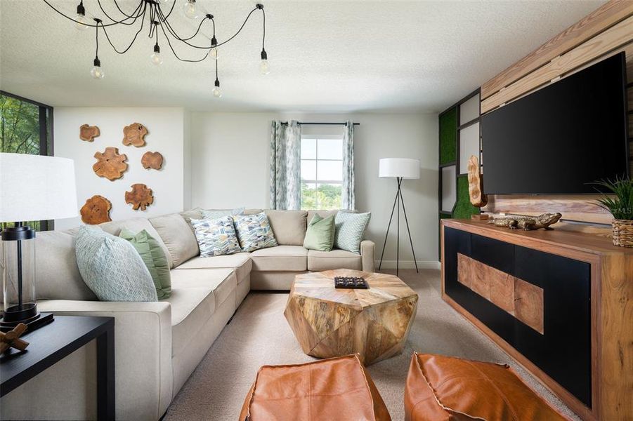 Furnished interior view inside a new home in Pasadena Woods, Wesley Chapel (Image 8).