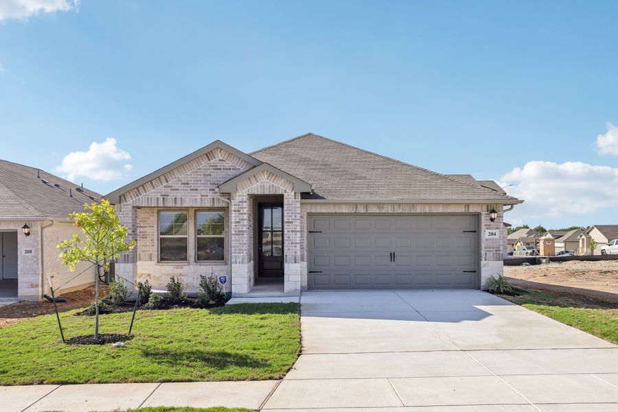 Front exterior of the Callaghan floorplan at a Meritage Homes community.