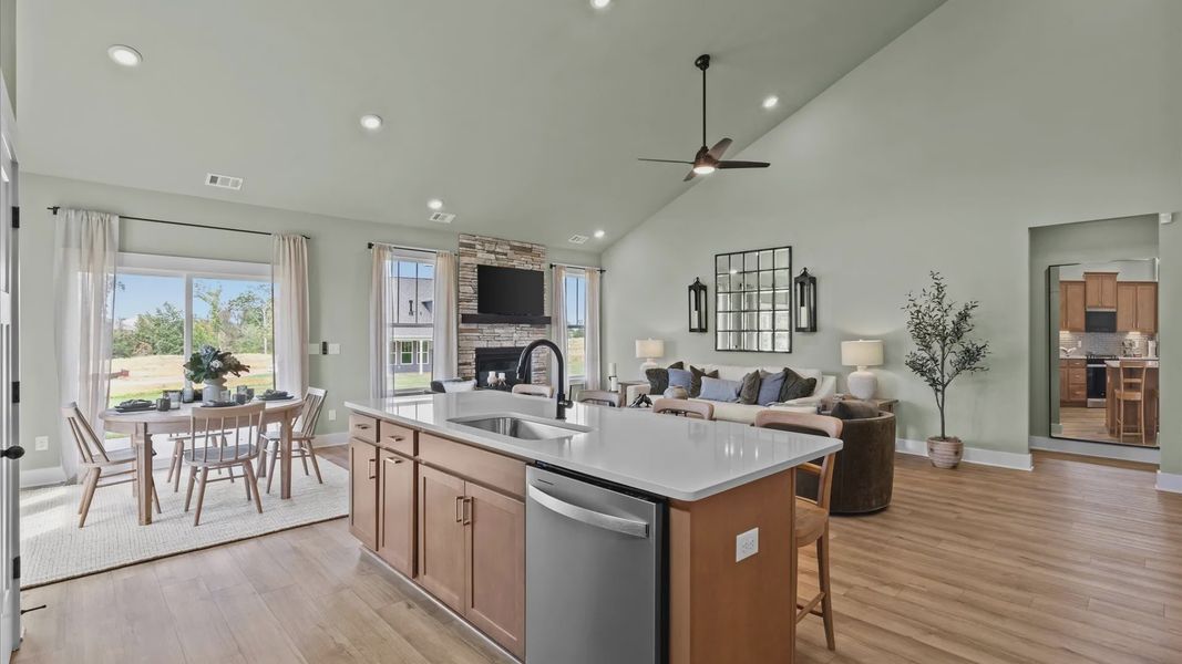 Furnished interior view inside a new home in Pelham Crossing, Greenville (Image 7).