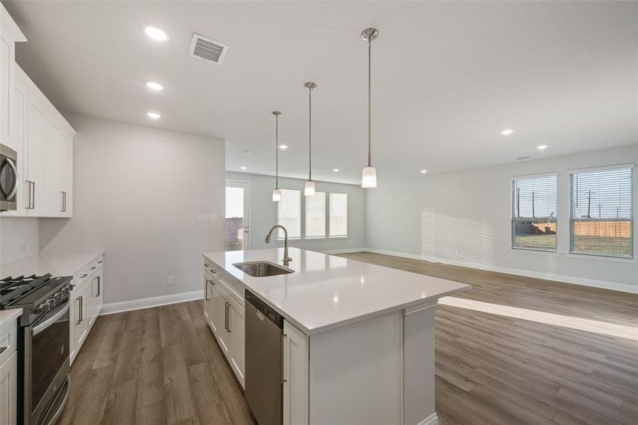 Furnished interior view inside a new home in Arbors at Legacy Hills, Celina (Image 7). Furnished interior view inside a new home in Arbors at Legacy Hills, Celina (Image 7).