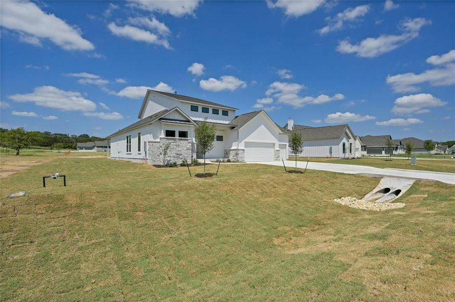 This home sits on over an acre of land.