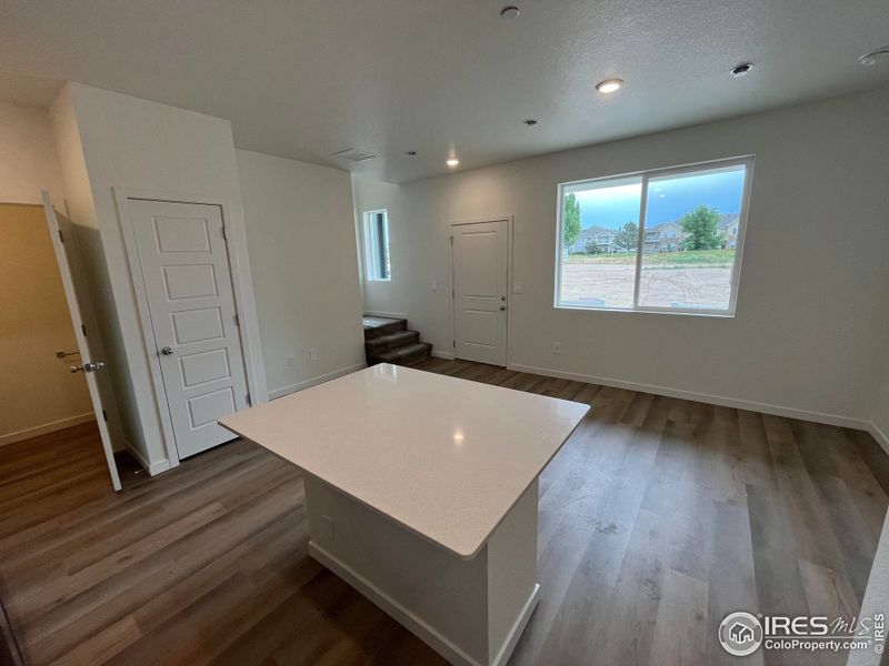 Large kitchen island