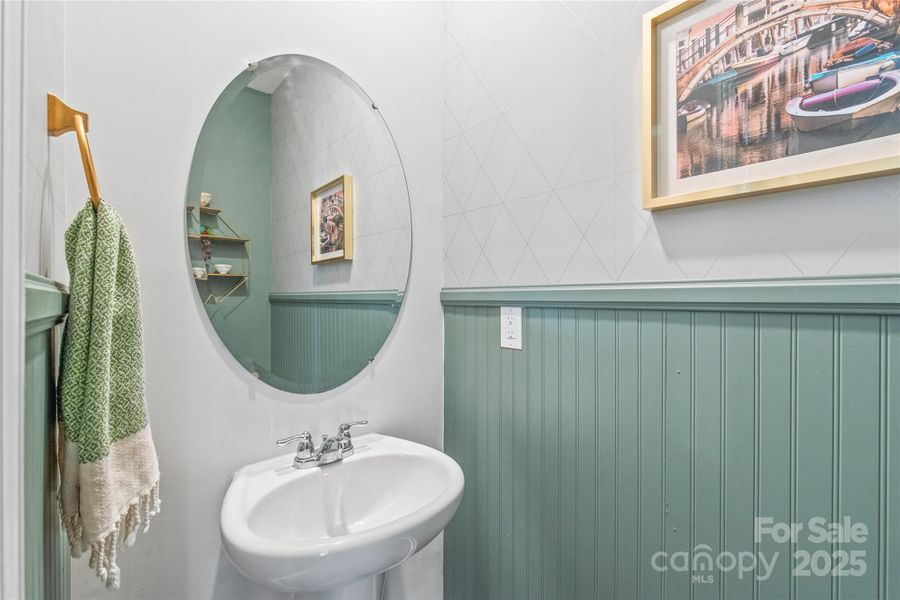 Powder room downstairs