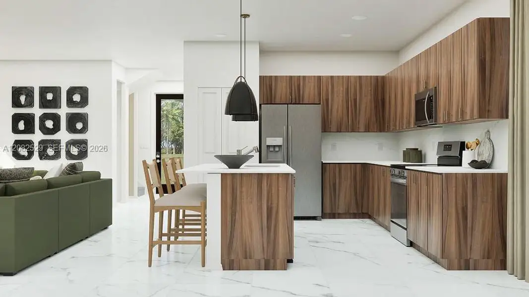 Furnished interior view inside a new home in Solterra, Sunrise (Image 3).