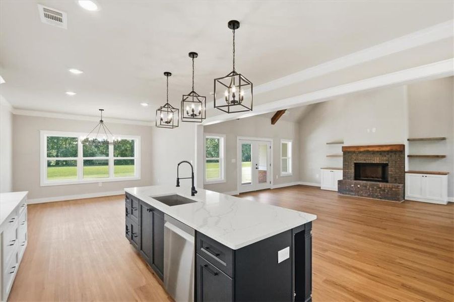 Furnished interior view inside a new home in , Monroe (Image 11). Furnished interior view inside a new home in , Monroe (Image 11).