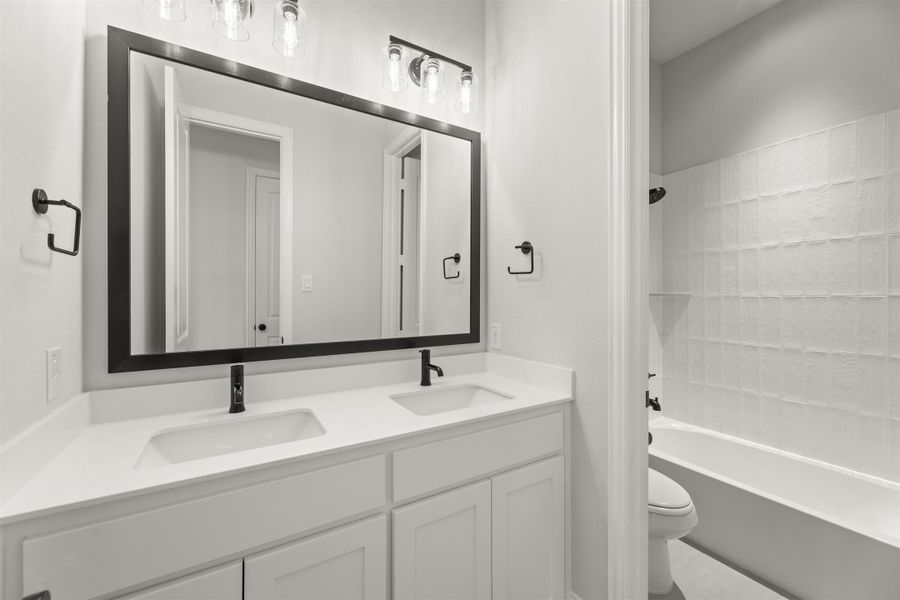 Representative furnished interior of a home built from the Wakefield by Windsor Homes in Nelson Lake Estates, Rockwall (Image 8).
