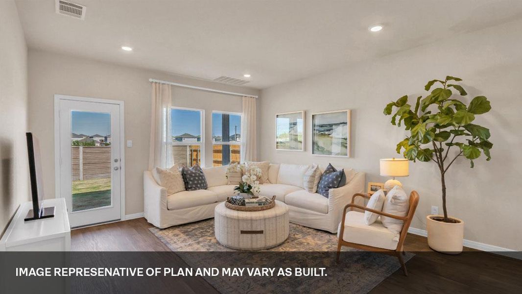 Furnished interior view inside a new home in Southgrove, Kyle (Image 8).