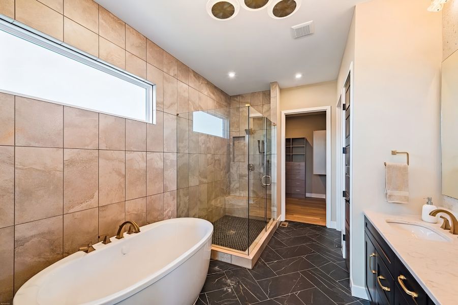 Furnished interior view inside a new home in Hidden Fields, Hoschton (Image 7).