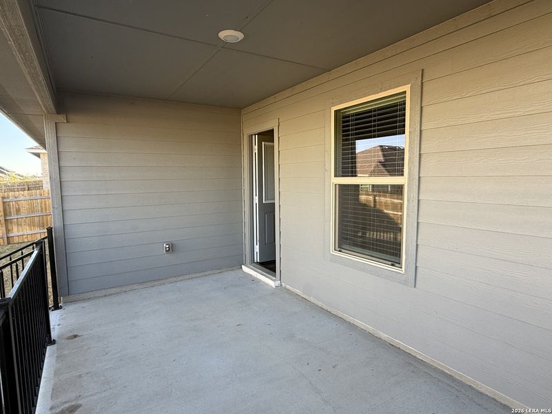 Exterior details and patio area of a home in , Belton (Image 3).