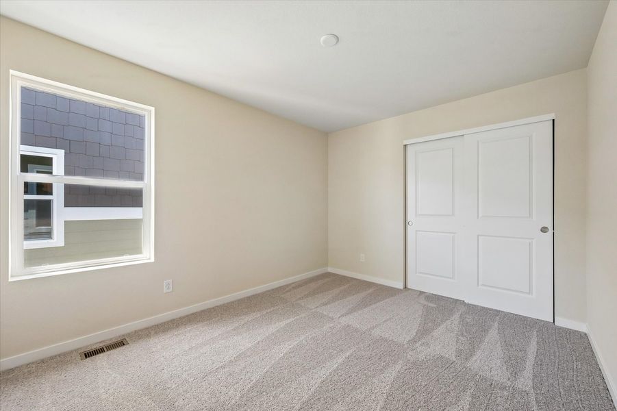 A room with white doors.