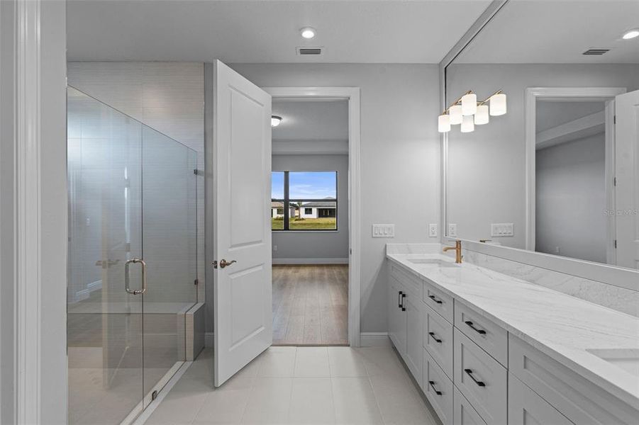 Furnished interior view inside a new home in Woodland Preserve, Parrish (Image 5). Furnished interior view inside a new home in Woodland Preserve, Parrish (Image 5).