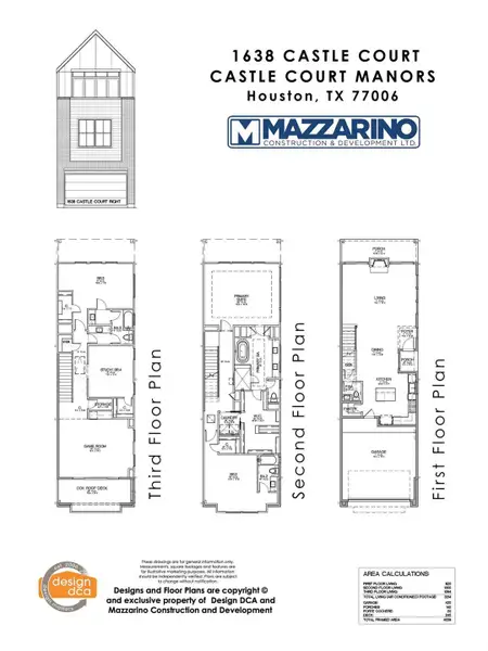 Please be aware that these plans are the property of the architect/builder designer that designed them not DUX Realty, Mazzarino Construction or 1638 CASTLE CT LLC. Please be aware that these plans are the property of the architect and are protected from reproduction and sharing under copyright law. These drawing are for general information only. Measurements, square footages and features are for illustrative marketing purposes. All information should be independently verified.