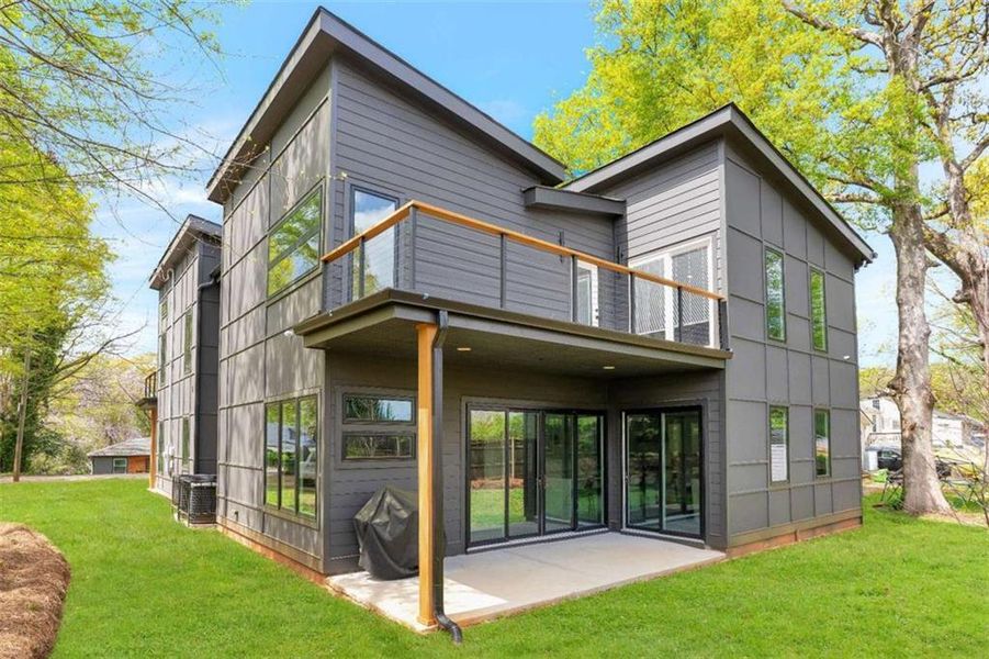 Exterior details and patio area of a home in , Atlanta (Image 28).