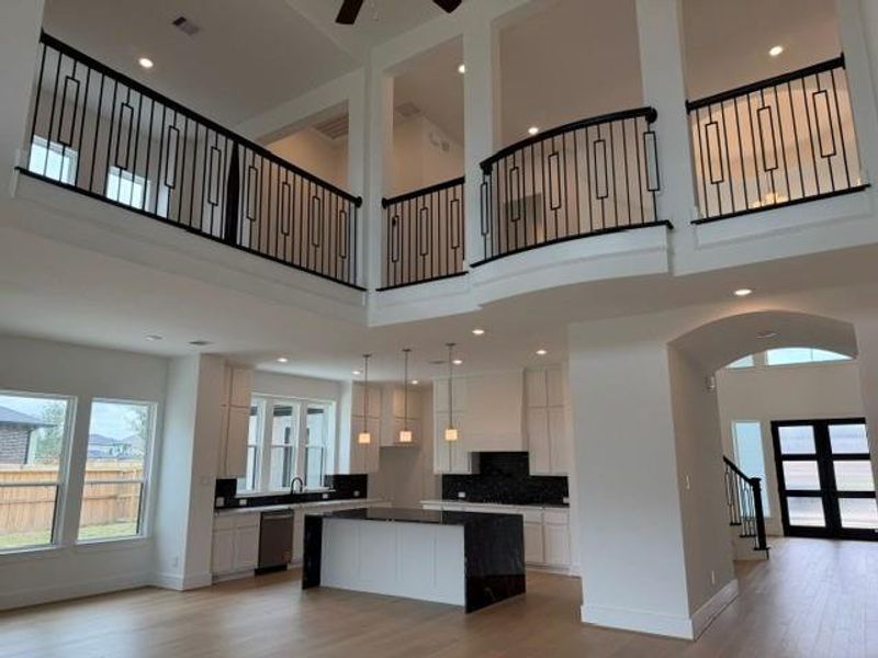 Furnished interior view inside a new home in Dunham Pointe, Cypress (Image 10). Furnished interior view inside a new home in Dunham Pointe, Cypress (Image 10).