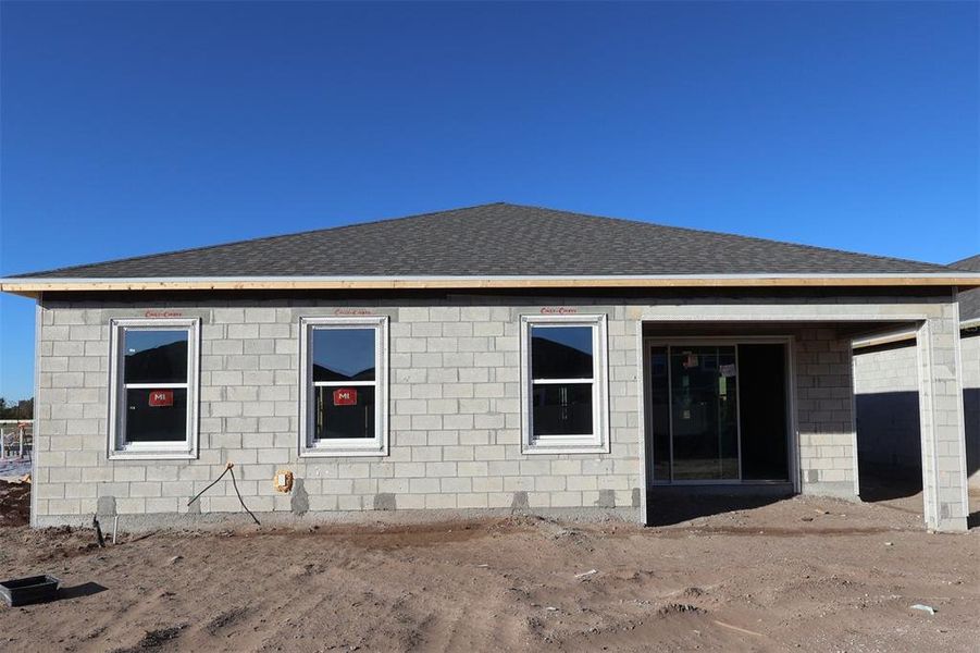 In-progress construction of a new home in Center Lake on the Park, St. Cloud, FL (Image 8).