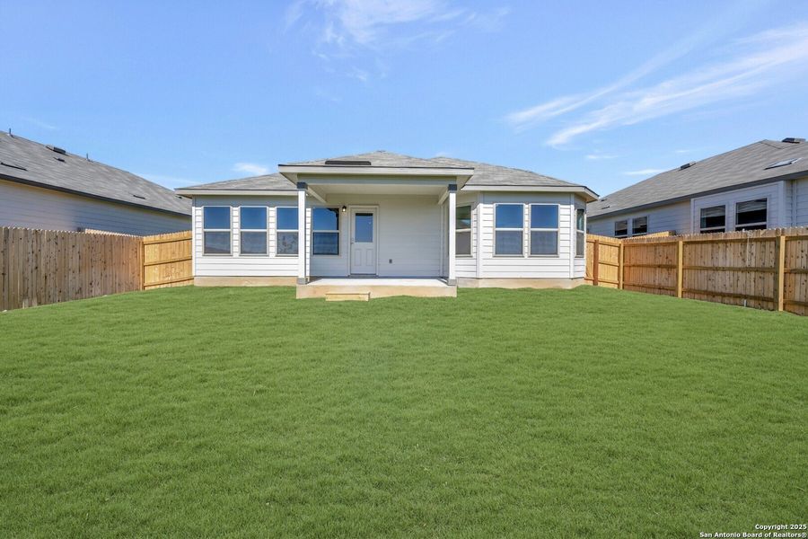Exterior details and patio area of a home in Greenspoint Heights, Seguin (Image 3). Exterior details and patio area of a home in Greenspoint Heights, Seguin (Image 3).