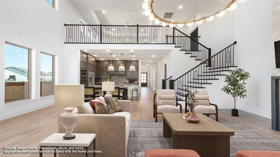 Furnished interior view inside a new home in Fields 50', Frisco (Image 5). Furnished interior view inside a new home in Fields 50', Frisco (Image 5).