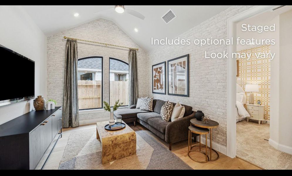 Furnished interior view inside a new home in WILDTREE 50', Montgomery (Image 7).