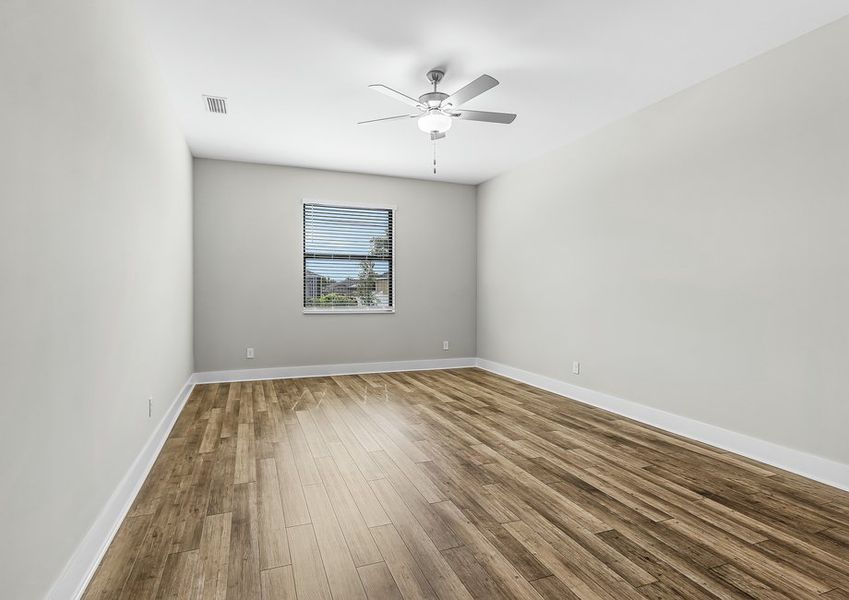 Private master suite.