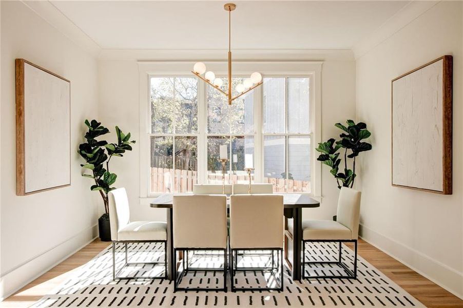 Furnished interior view inside a new home in , Atlanta (Image 17).