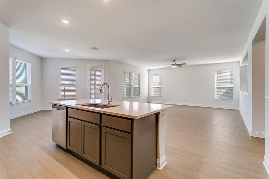 Furnished interior view inside a new home in The Preserve Estates, Justin (Image 10).