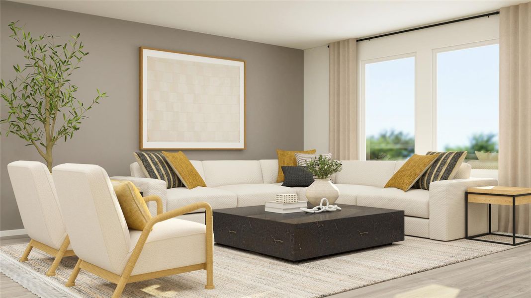 Furnished interior view inside a new home in , Hutto (Image 15). Furnished interior view inside a new home in , Hutto (Image 15).