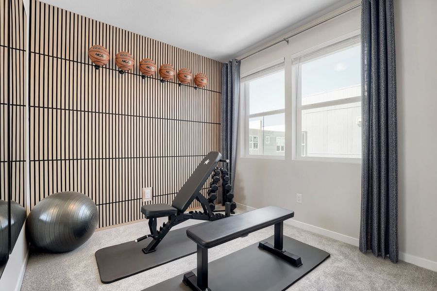 Furnished interior view inside a new home in Central Park, Denver (Image 8).