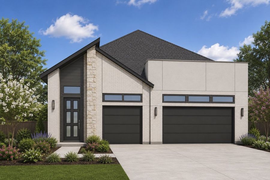 Representative exterior photo of a completed home built from the The Greenville by Lillian Custom Homes in South Meadow, Melissa, TX (Image 6).