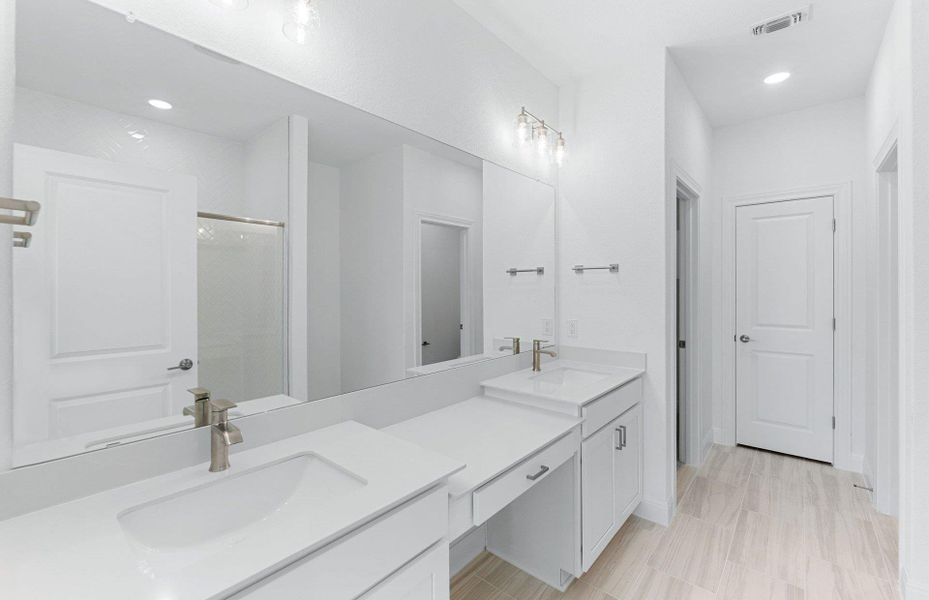 Furnished interior view inside a new home in Saddleback at Santa Rita Ranch, Liberty Hill (Image 6). Furnished interior view inside a new home in Saddleback at Santa Rita Ranch, Liberty Hill (Image 6).