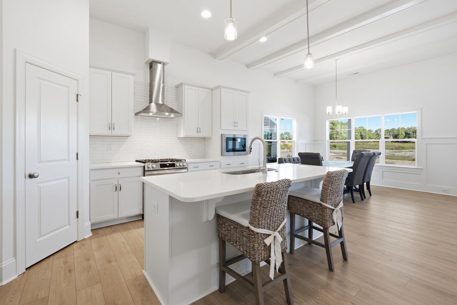 Furnished interior view inside a new home in Sidbury Landing, Wilmington (Image 13).