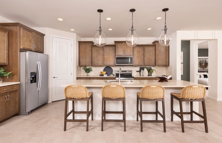 Representative furnished interior of a home built from the Parklane by Pulte Homes in El Rancho Santa Rosa, Maricopa (Image 13).