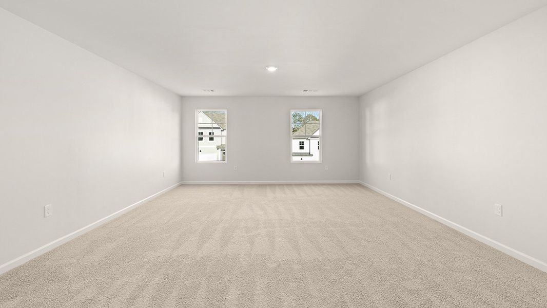 Representative unfurnished interior of a home built from the Mansfield by D.R. Horton in Liberty Crossing, Braselton (Image 25).