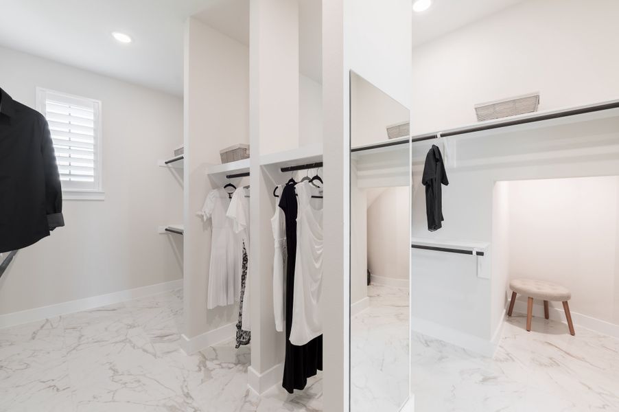 Representative furnished interior of a home built from the Bogata by Tri Pointe Homes in Harvest Green, Richmond (Image 57).